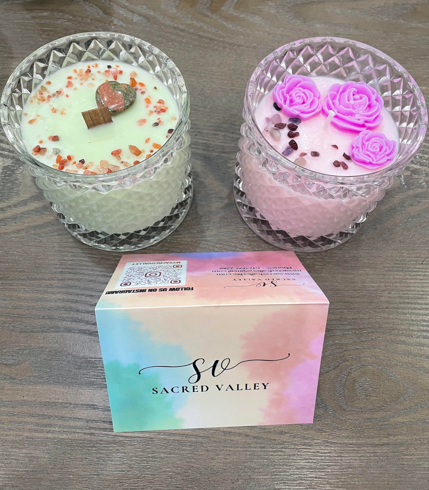 Coconut-Soy Wax Crystal Jar Candle 16 oz- Buy 2 Get 1 Free