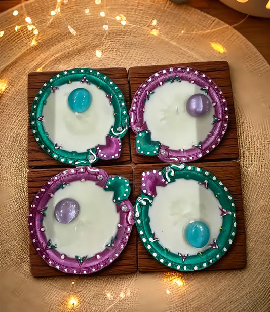 4-Piece Diya Candle Set + Gift Box- Buy 3 Get 1 Free