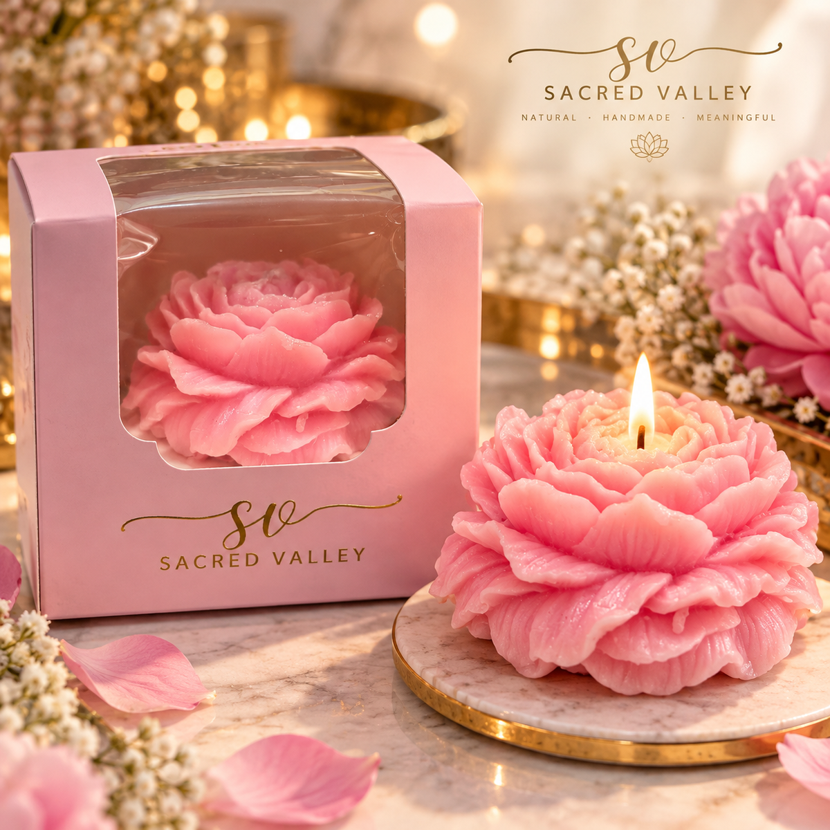 Peony Candle